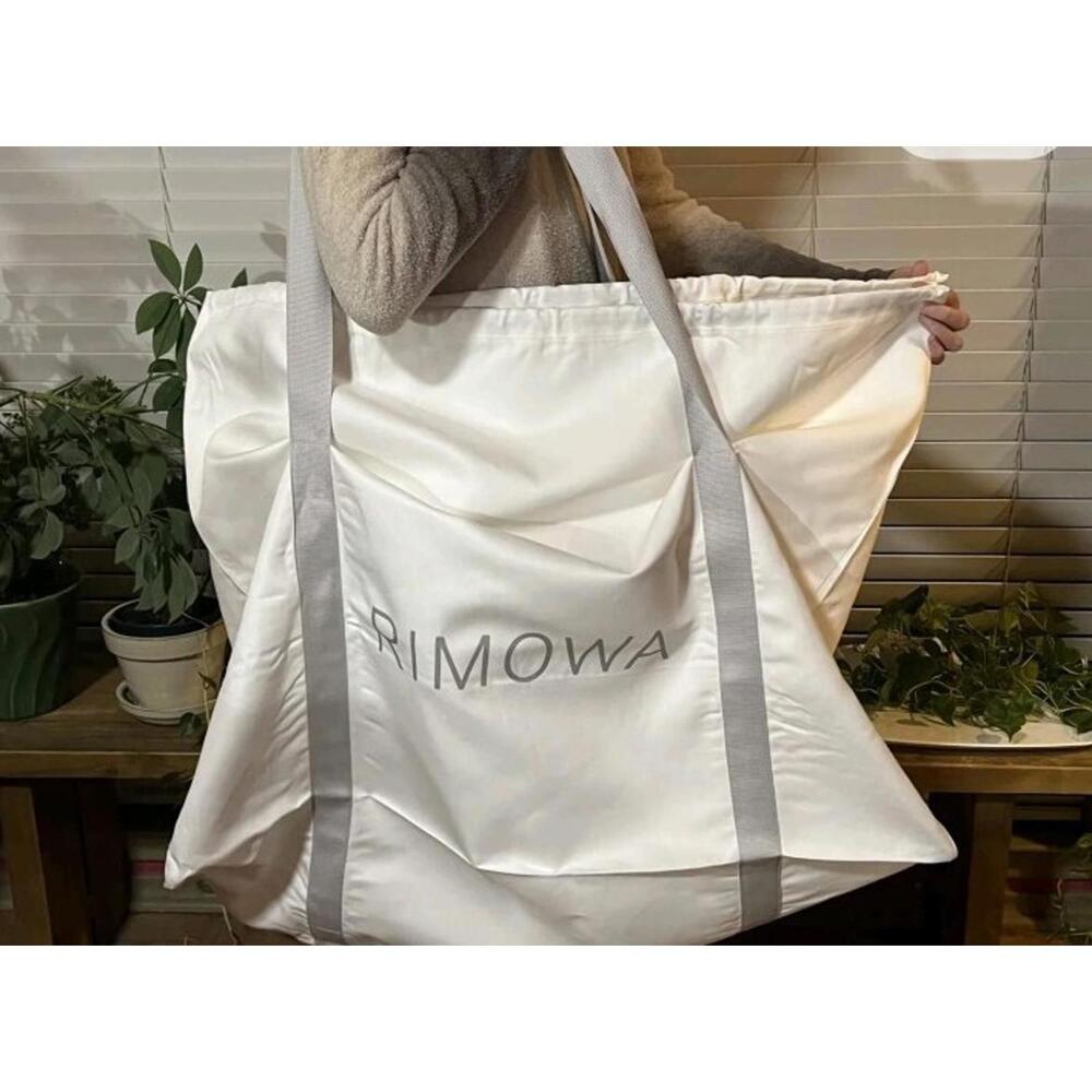 RIMOWA Laundry Tote bag Luggage XL Canvas H 23" X D14"X W 31" White/gray #C2 - Picture 2 of 11